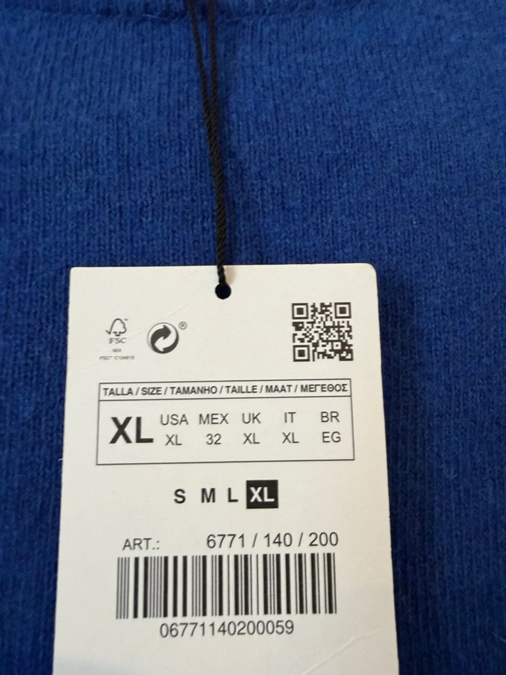 Zara Cobalt Blue Crewneck Sweater - Picture 2 of 6